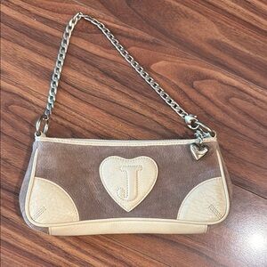 Juicy Couture Brown and Cream Small Purse